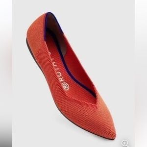 Host Pick!🎉 Rothy’s Retired Persimmon Orange The Point Flats Women's